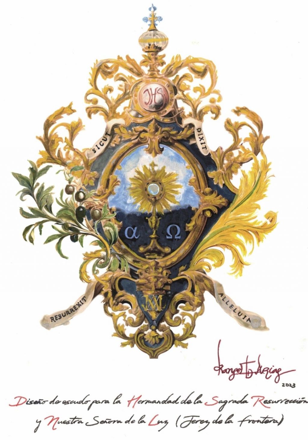 La Hermandad del Resucitado Revoluciona su Imagen con un Nuevo Escudo Oficial La Hermandad del Resucitado Revoluciona su Imagen con un Nuevo Escudo Oficial
