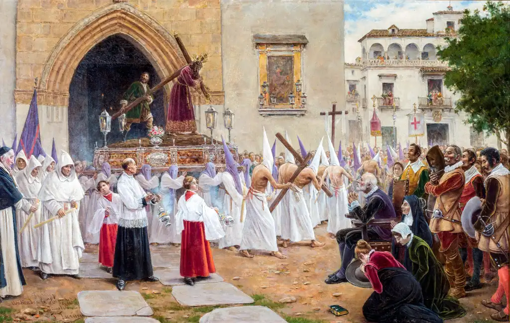 El Consejo de Hermandades exhibe un óleo histórico de Joaquín Turina como pieza destacada de su programa cultural